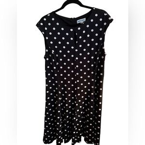 Shelby & Palmer Black & White Polka Dot Dress – Size XL